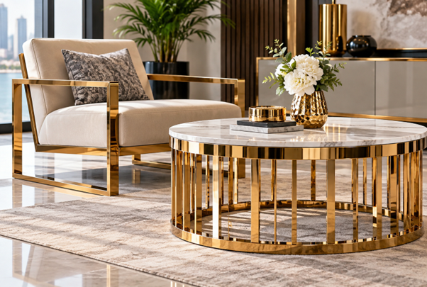 PVD coating on furniture in the UAE